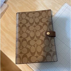 Coach Notebook Cover with notebook
